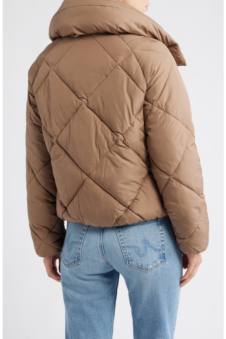 Missy Water Resistant Diamond Quilted Jacket, Alternate, color, TRUFFLE