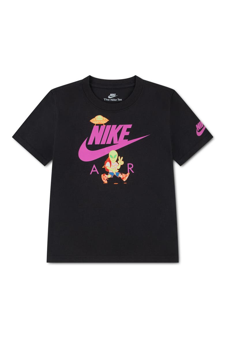 Kids' Nike Alien Graphic T-Shirt, Main, color, BLACK