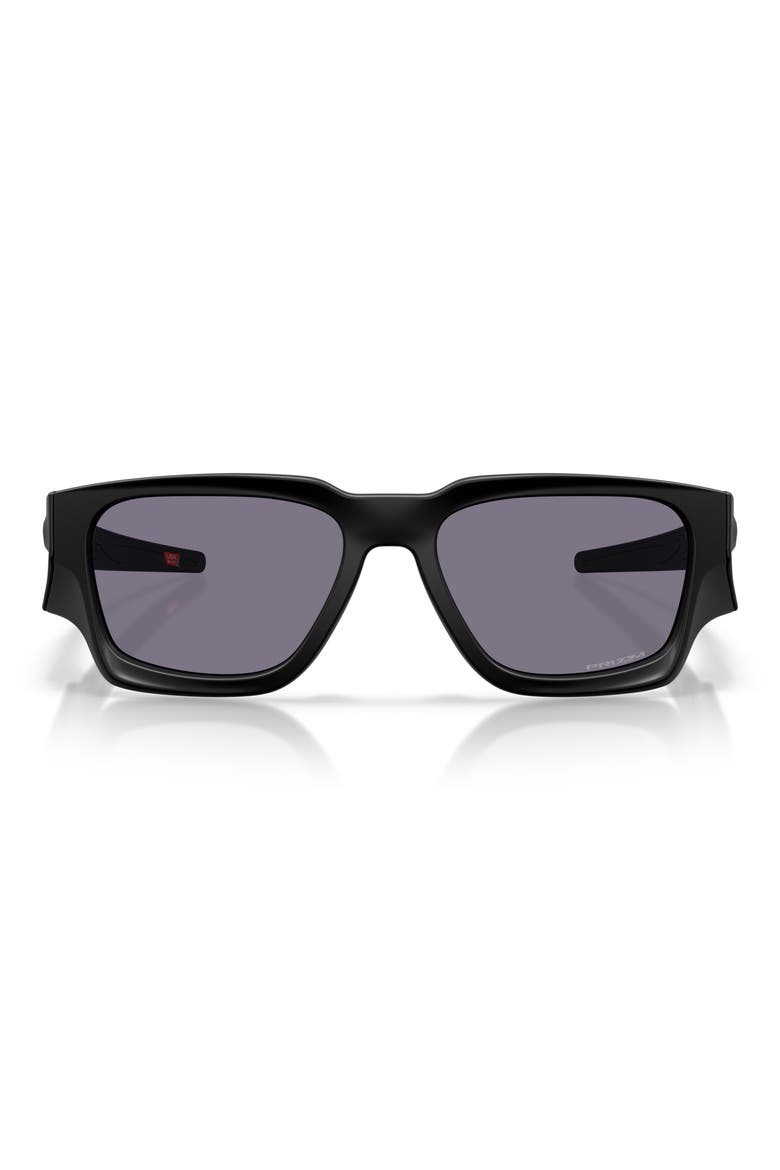 Instagator 58mm Rectangle Sunglasses, Main, color, MATTE BLACK / PRIZM GREY