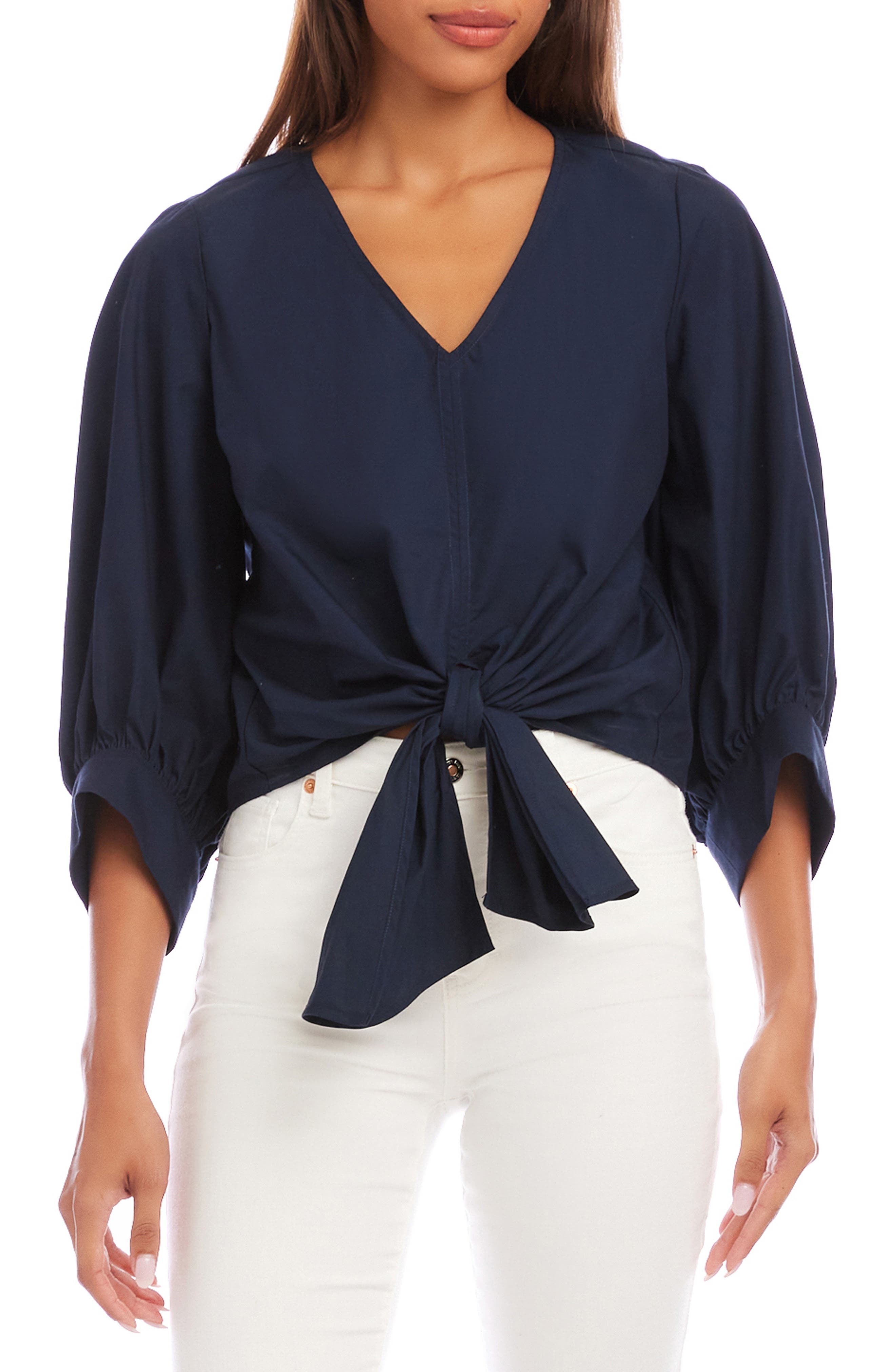 Tie Front Cotton Top - image 3