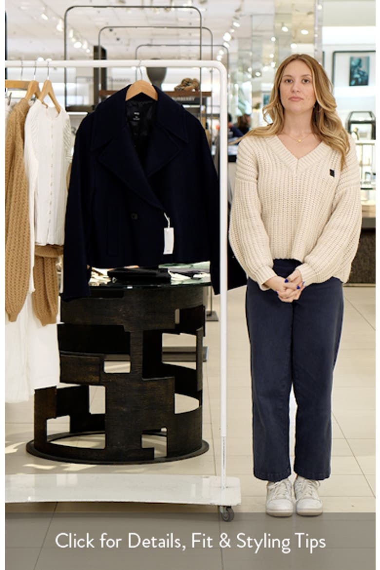 Wool Blend Crop Jacket video