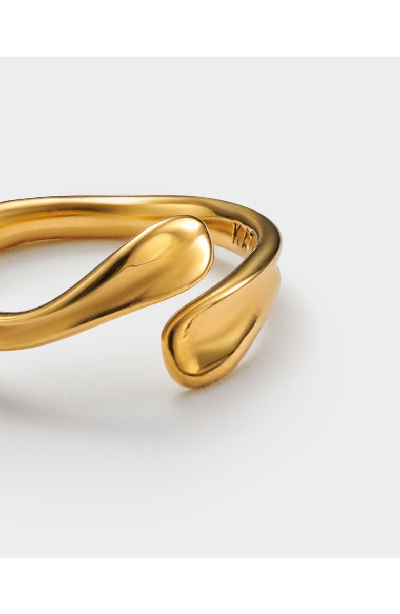 Katie Loxton Molten Luxe Waterproof Gold Wrap Ring, Alternate, color, Gold