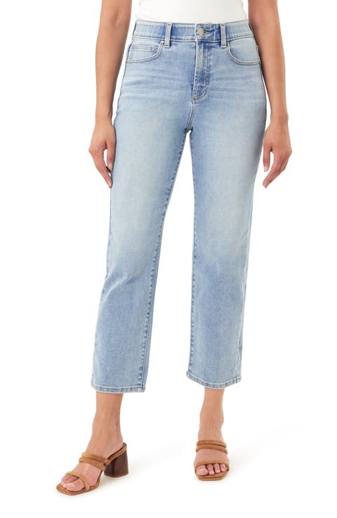 Effortless 27-Inch High Rise Slim Straight Leg Jeans
