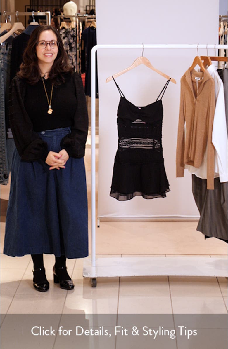 Marcia Lace Panel Minidress, sales video thumbnail