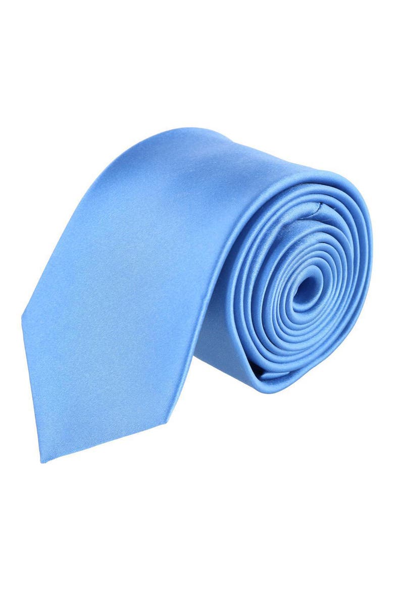 Sutton Sold Silk Tie, Main, color, BLUE