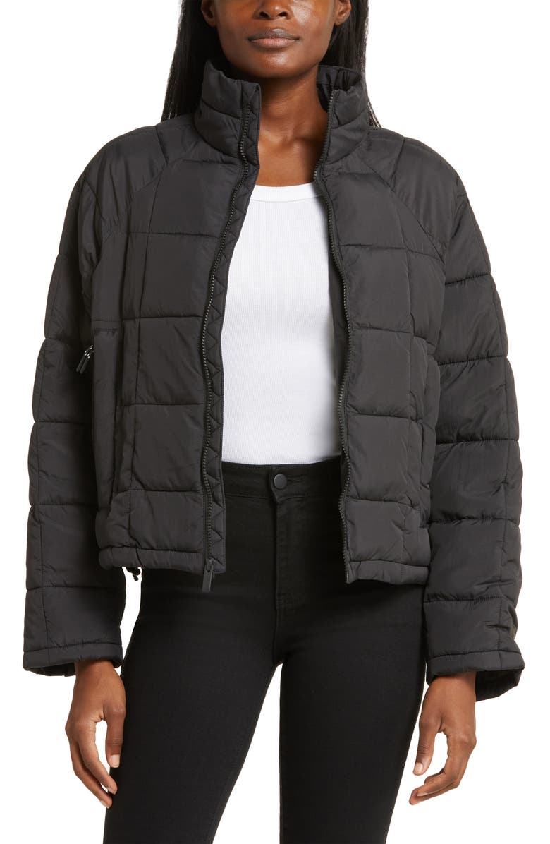 Halfdays Nellie Packable Puffer Jacket, Main, color, Black