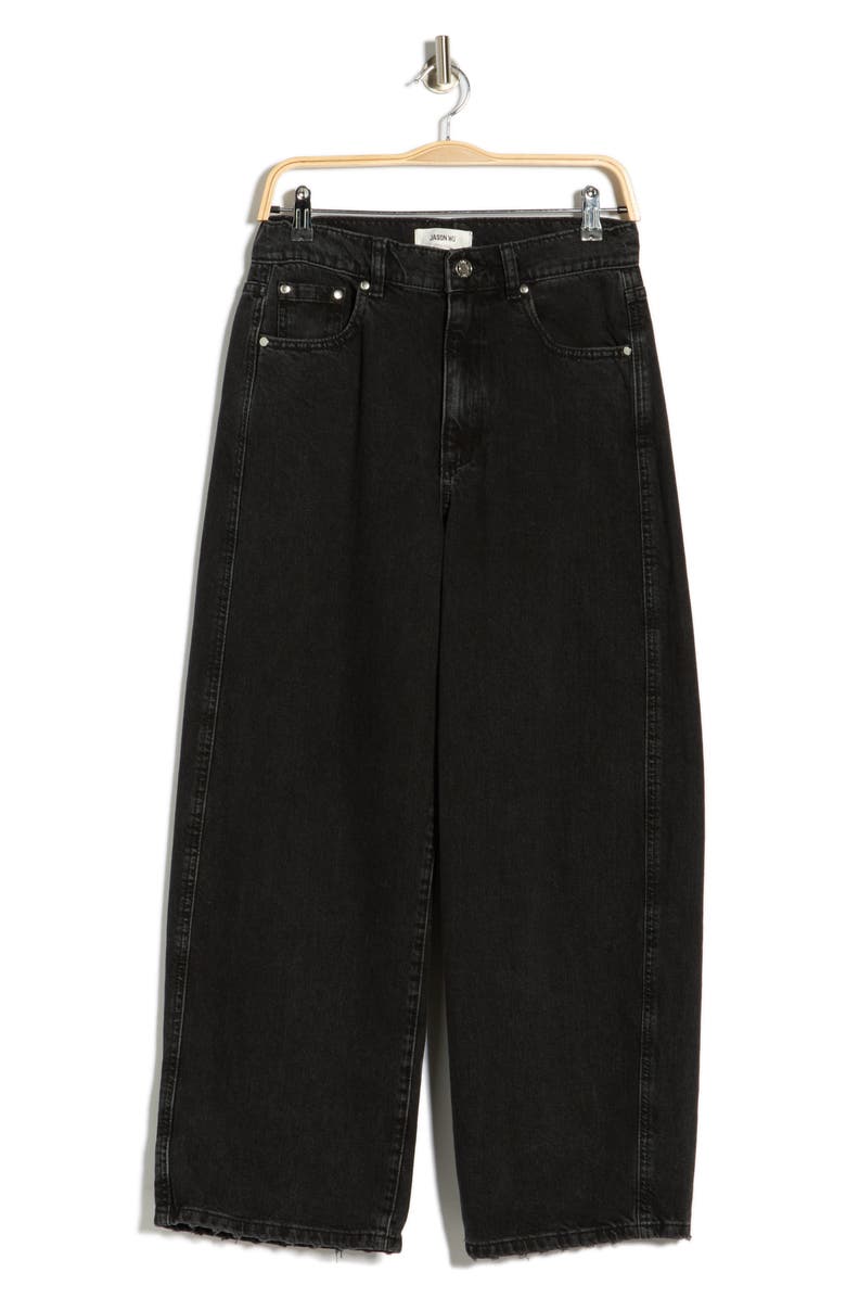 JASON WU High Waist Ankle Relaxed Barrel Jeans, Alternate, color, Nightshade Blue