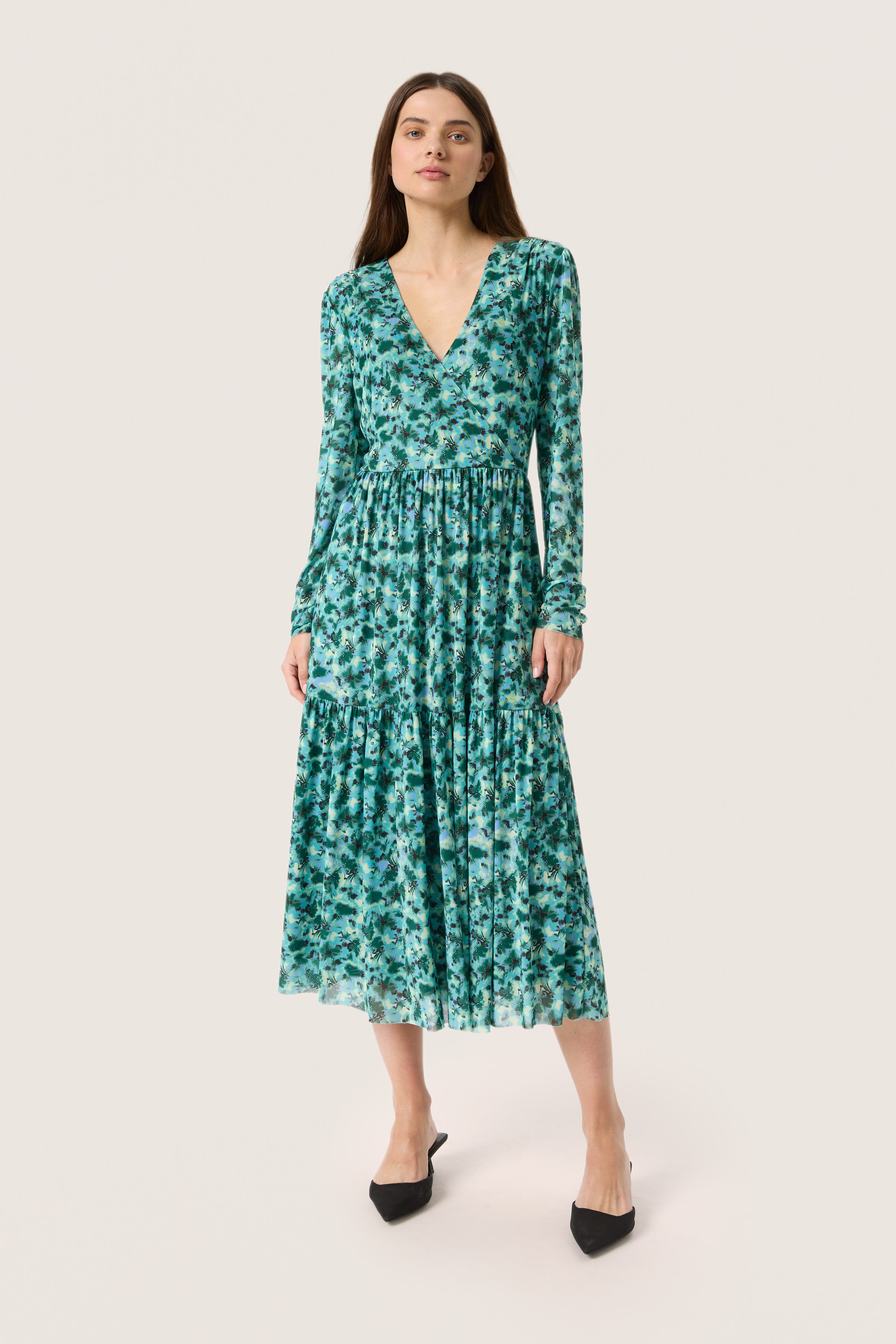 selected Green Brushed Floral