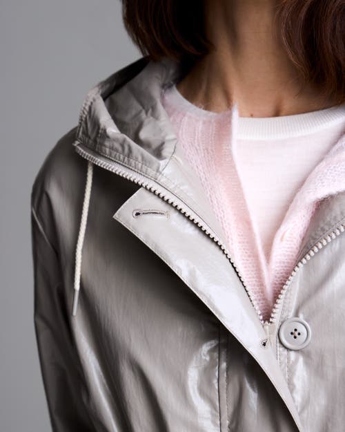 Jane Post Hamptons Rain Parka In Grey