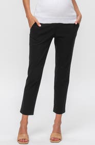 PIETRO BRUNELLI MATERNITY Slim Fit Crop Maternity Pants