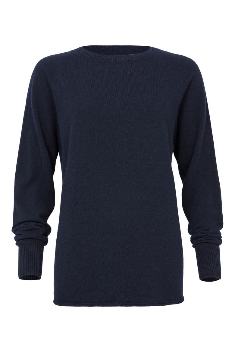 Geelong Slouch Crew Sweater, Alternate, color, DARK NAVY