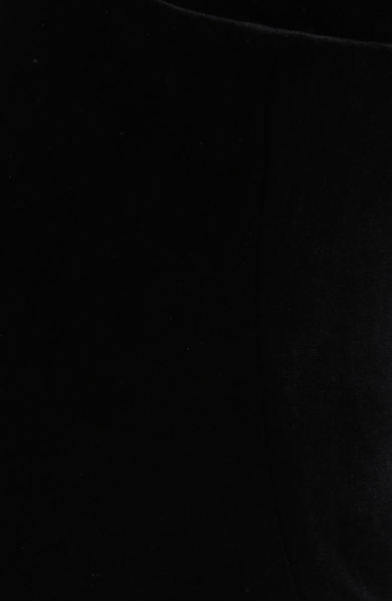 HOUSE OF CB Sierra Long Sleeve Stretch Velvet Corset Top, Alternate, color, Black