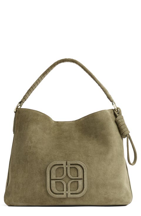 Lou Lou Wrap Handle Leather Shoulder Bag