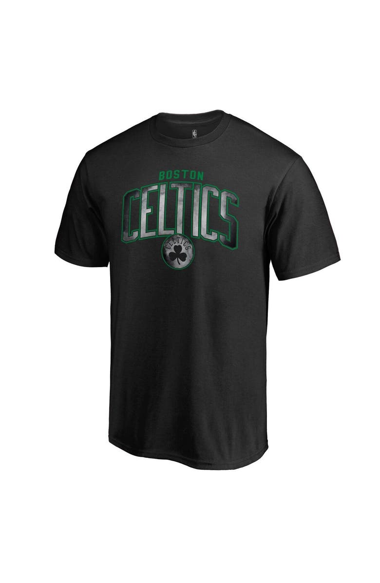 FANATICS Men's Fanatics Branded Black Boston Celtics Arch Smoke T-Shirt, Main, color, Black