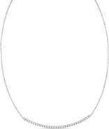 Bony Levy 18K Gold Audrey Diamond Curve Bar Necklace