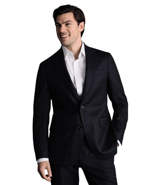 Slim Fit Italian Flannel Suit Jacket