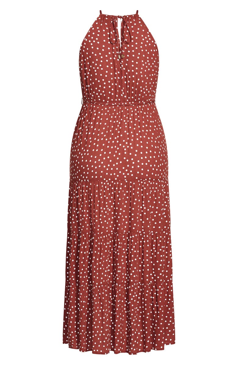 City Chic Polka Dot Dress, Alternate, color,