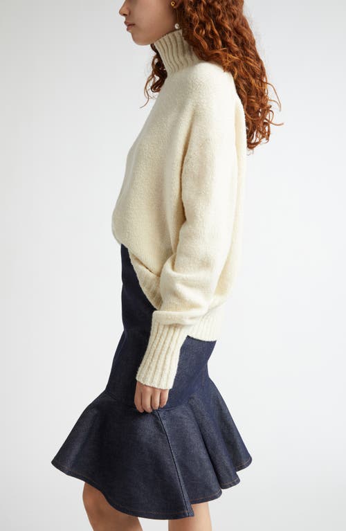 Bite Studios Chunky Organic Wool Roller Knit Sweater In Off-white