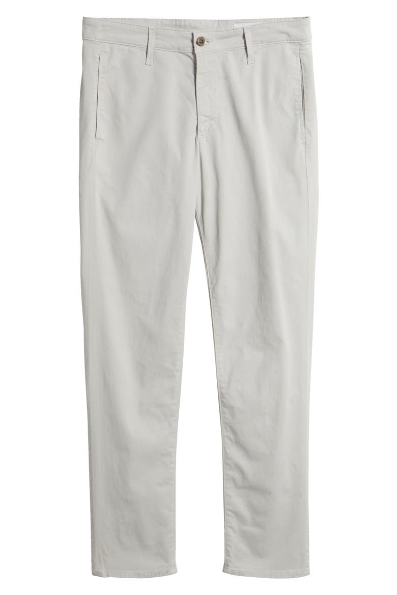 Kullen Flat Front Stretch Sateen Chinos, Alternate, color, MOSAIC GREY