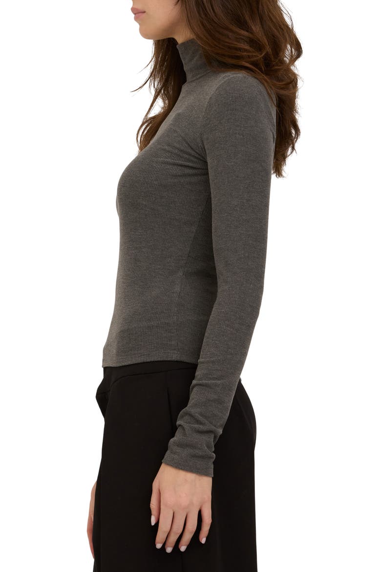 Franklin Turtleneck Knit Top, Alternate, color, CHARCOAL