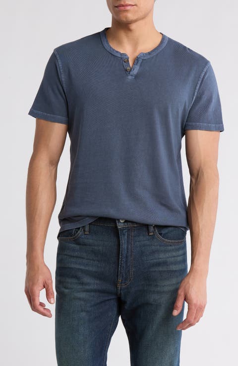 Burnout Notch Neck T-Shirt