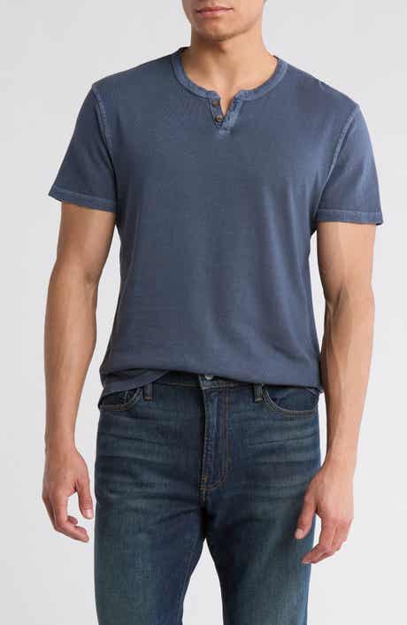 Lucky Brand Burnout Notch Neck T-Shirt