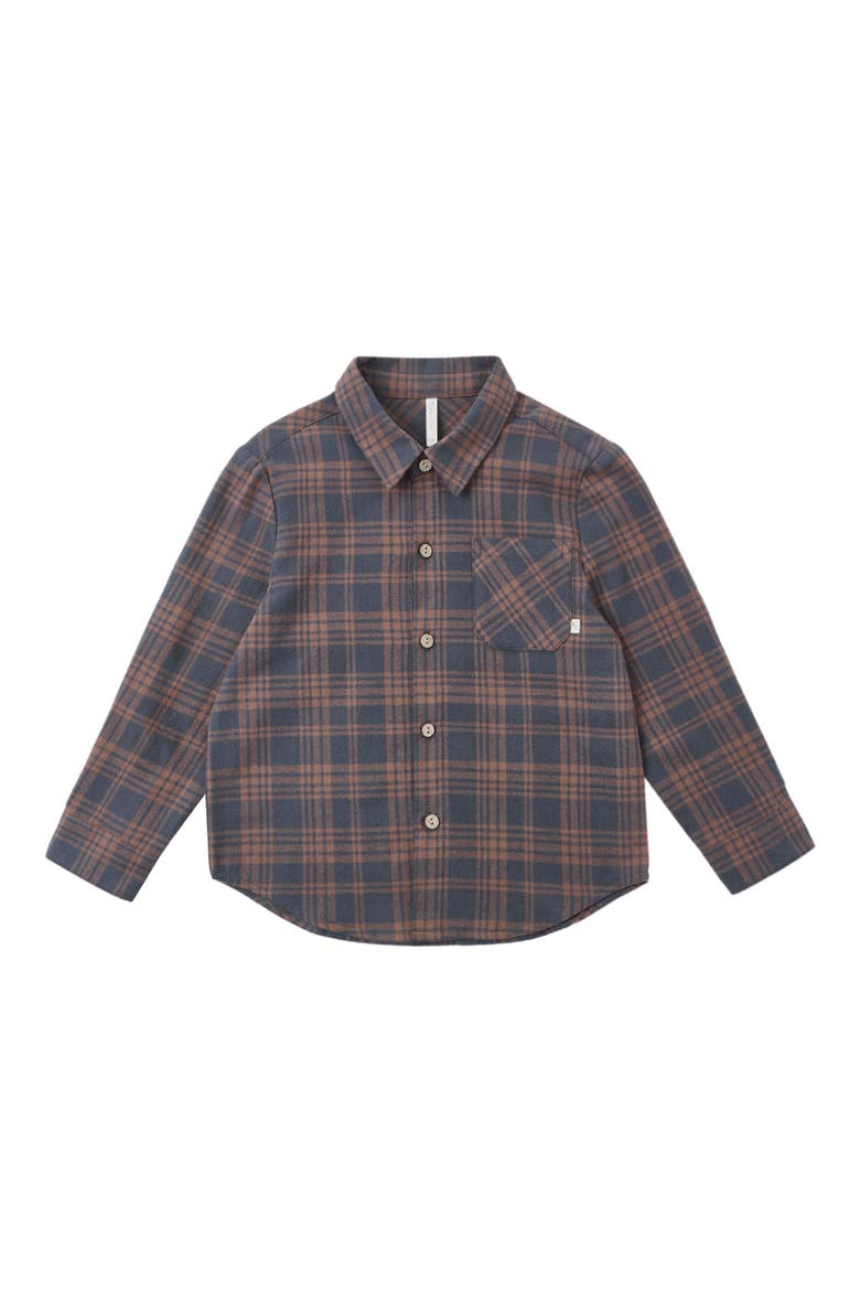 Cotton Long Sleeve Shirt, Main, color, MIDNIGHT