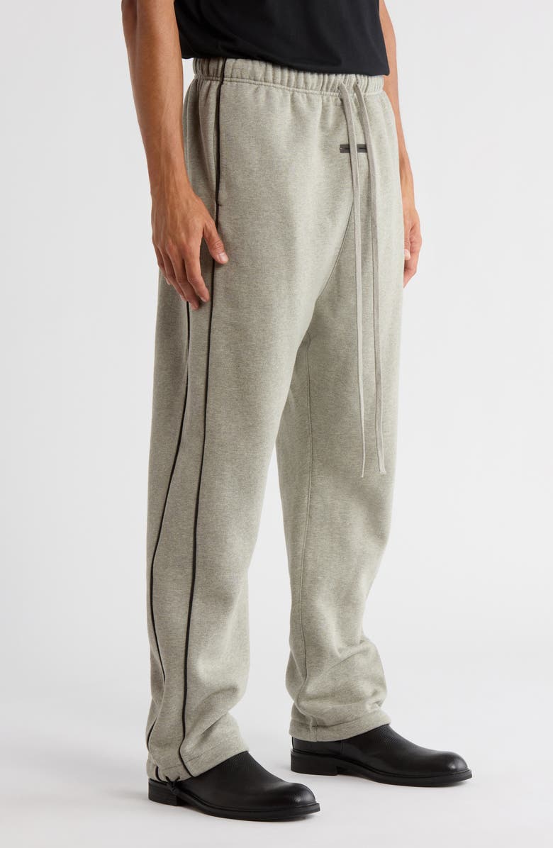 Fear of God Essentials Relaxed Fleece Sweatpants, Alternate, color, Concrete Heather/ Black