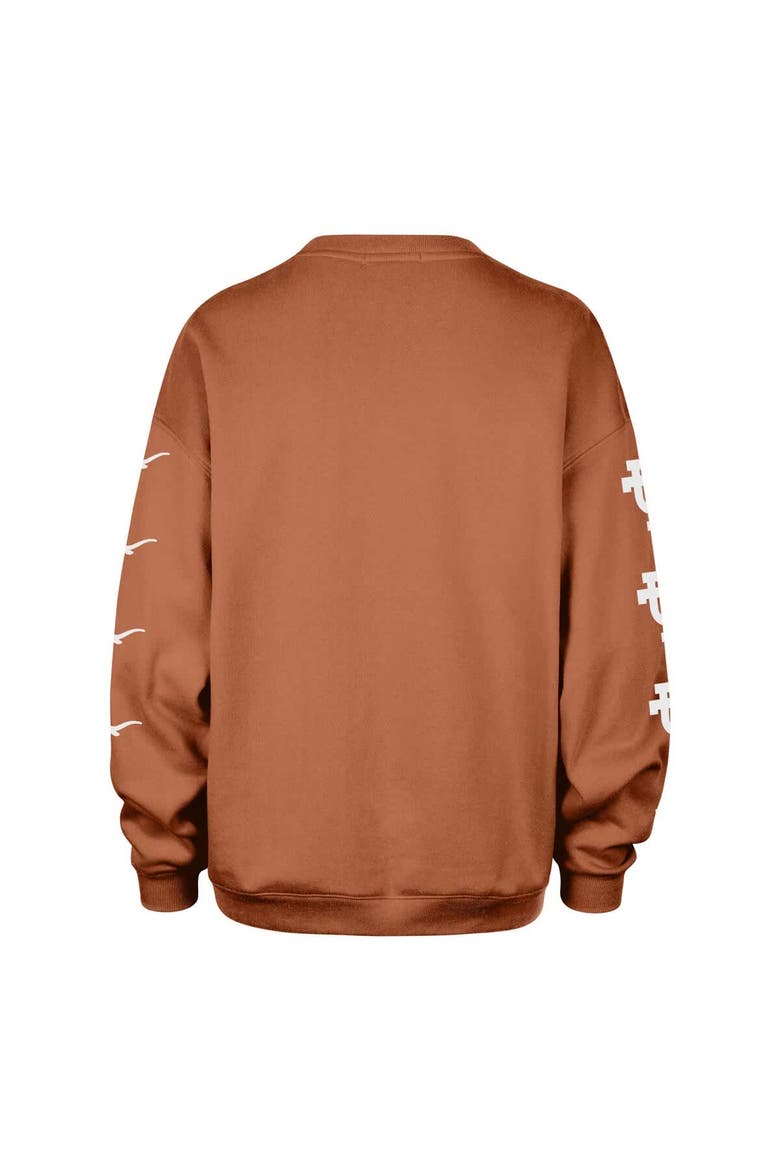Women's '47 Texas Orange Texas Longhorns Go Big Oversized Pullover Sweatshirt, Alternate, color, Burnt Orange