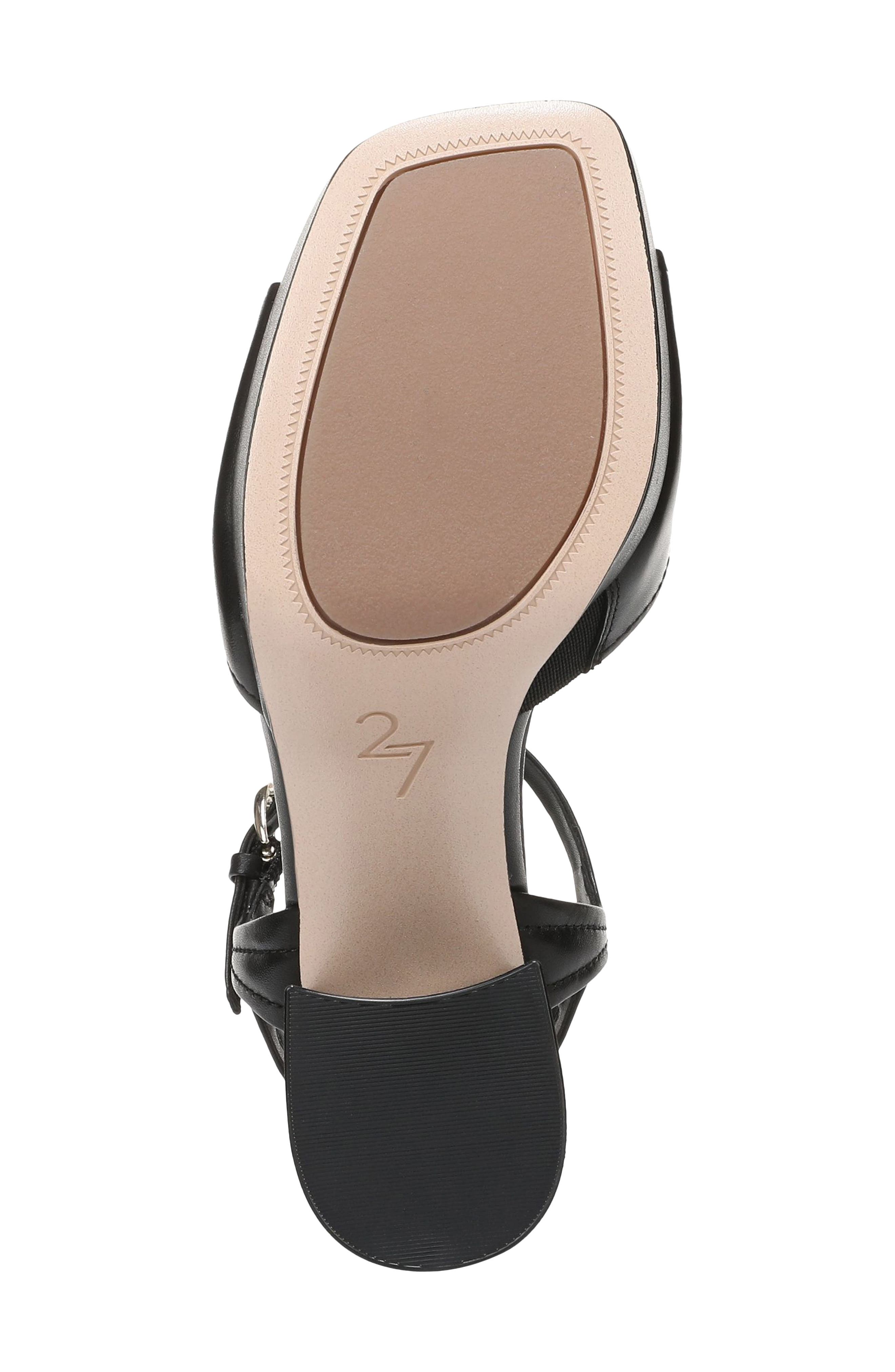 Paige Ankle Strap Platform Sandal, Alternate, color, BLACK LEATHER