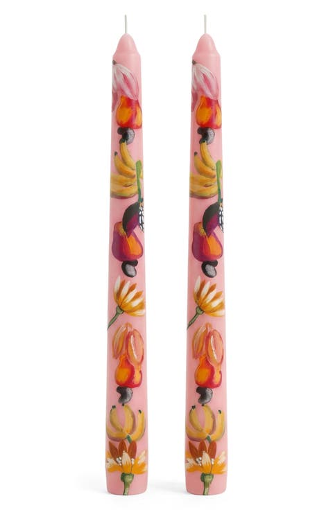 Fruit Juice Set of 2 Taper Candles