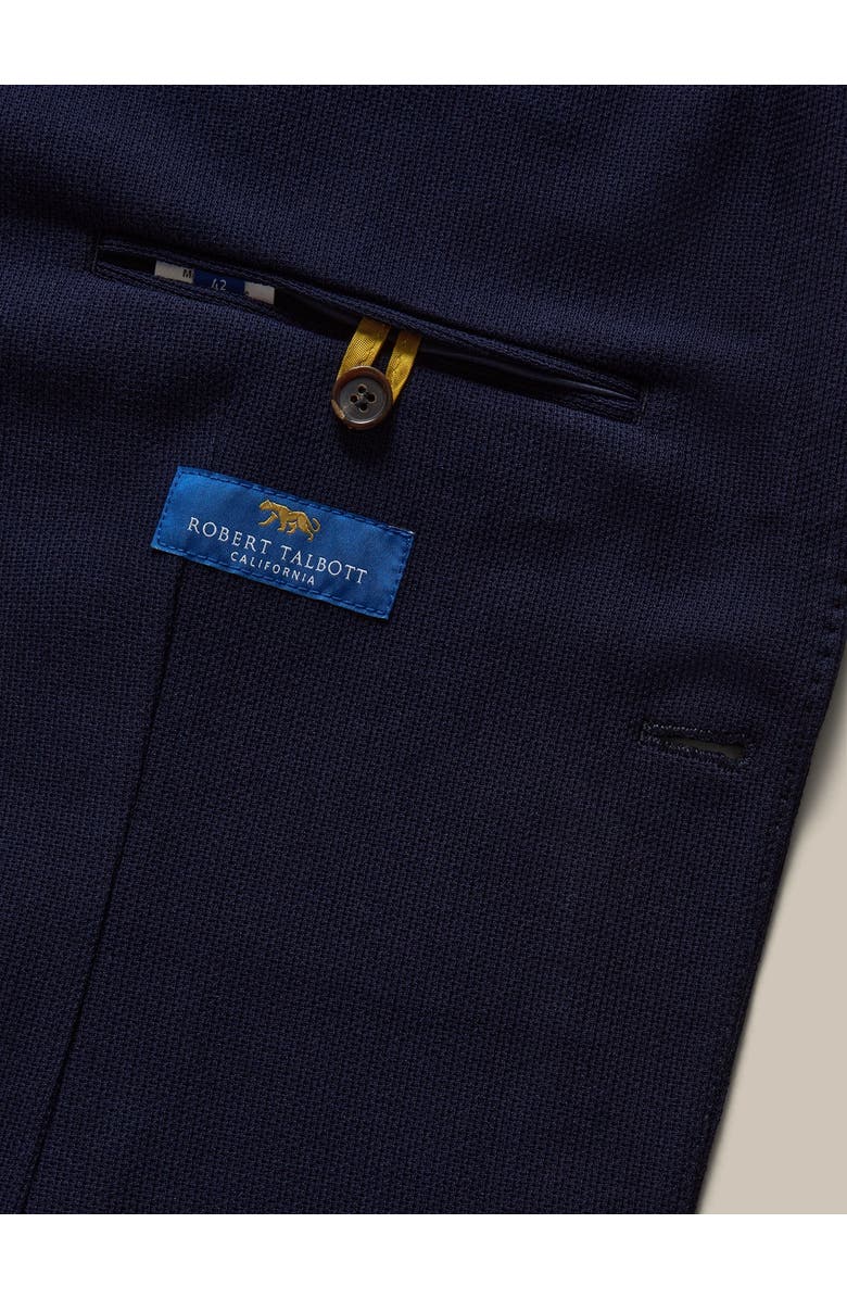 Robert Talbott Wright Knit Blazer, Alternate, color, Navy Blue