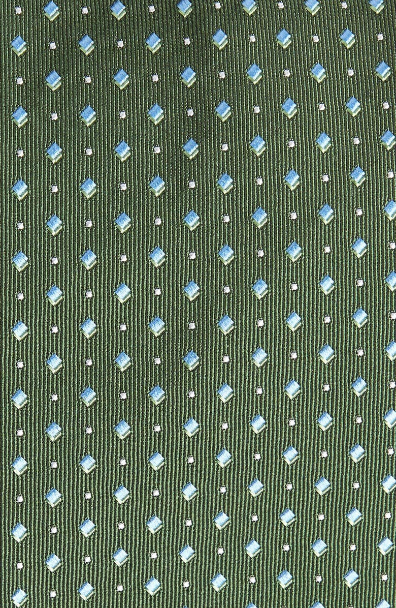 David Donahue Geometric Medallion Silk Tie, Alternate, color,