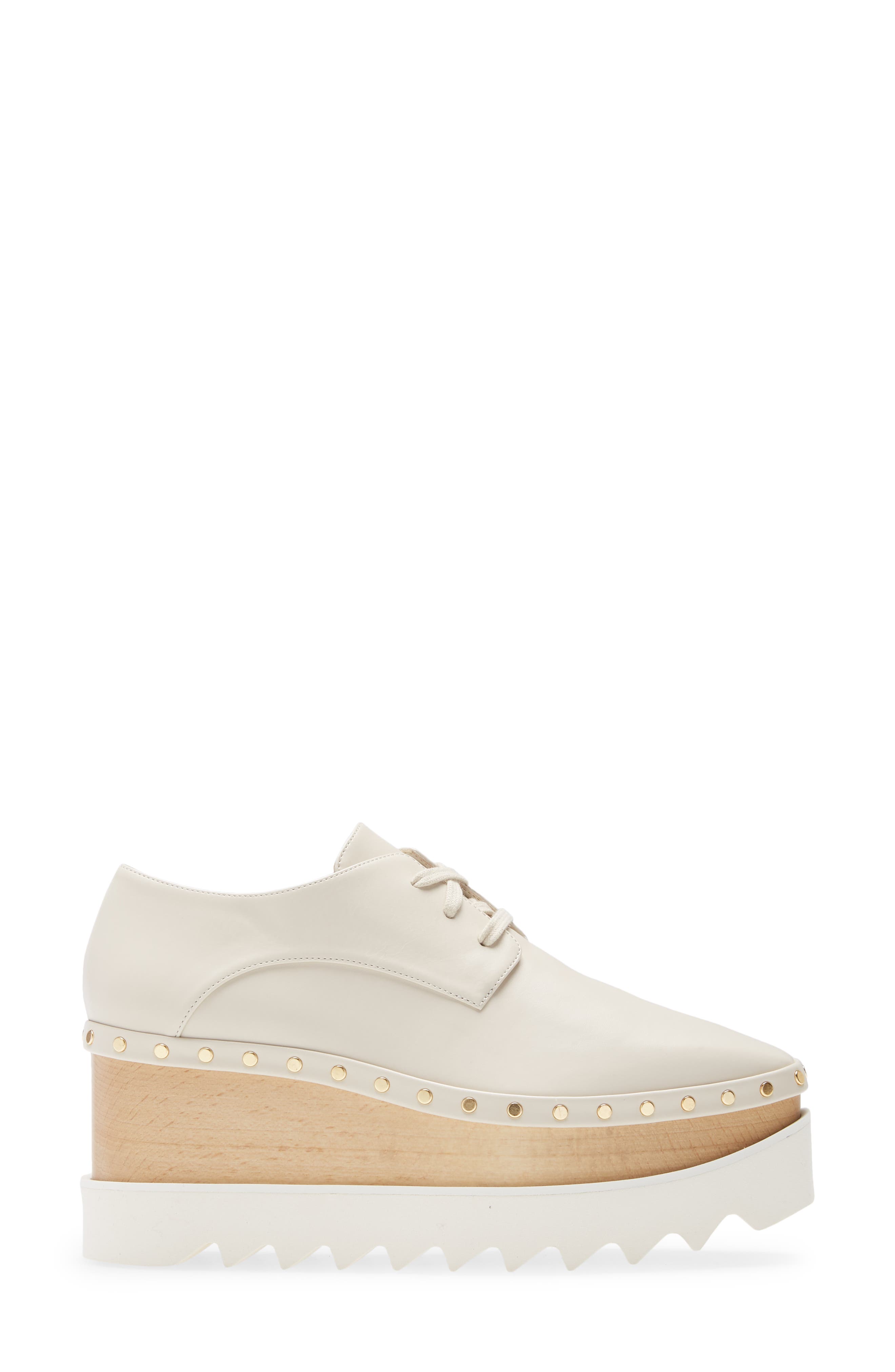 Stella McCartney Elyse Studded Platform Derby, Alternate, color, 