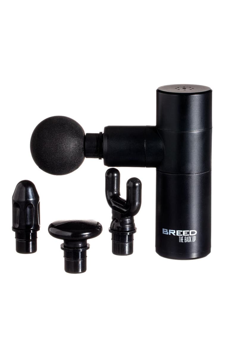 BREED The Back Up Personal Mini Massager, Main, color, Black
