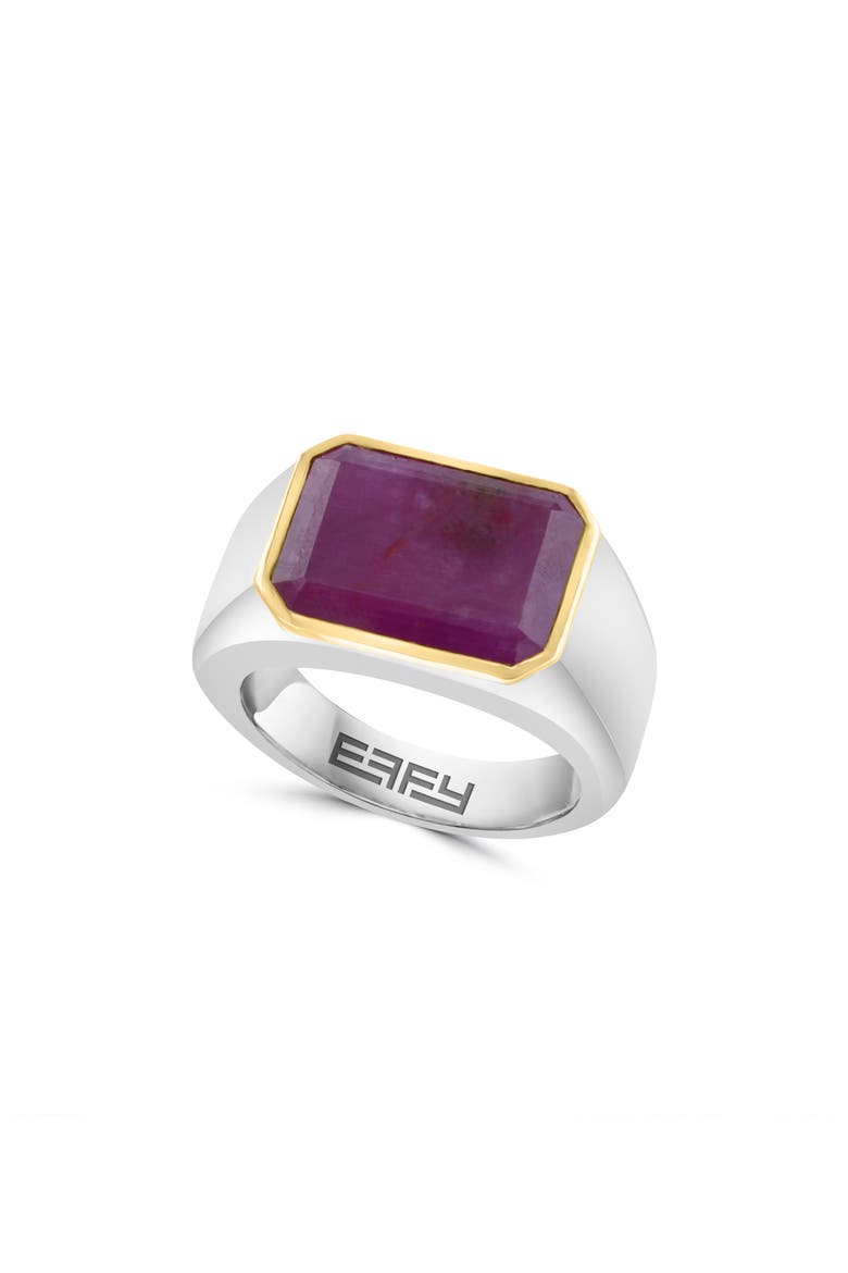 Sterling Silver Ruby Ring, Main, color, RED