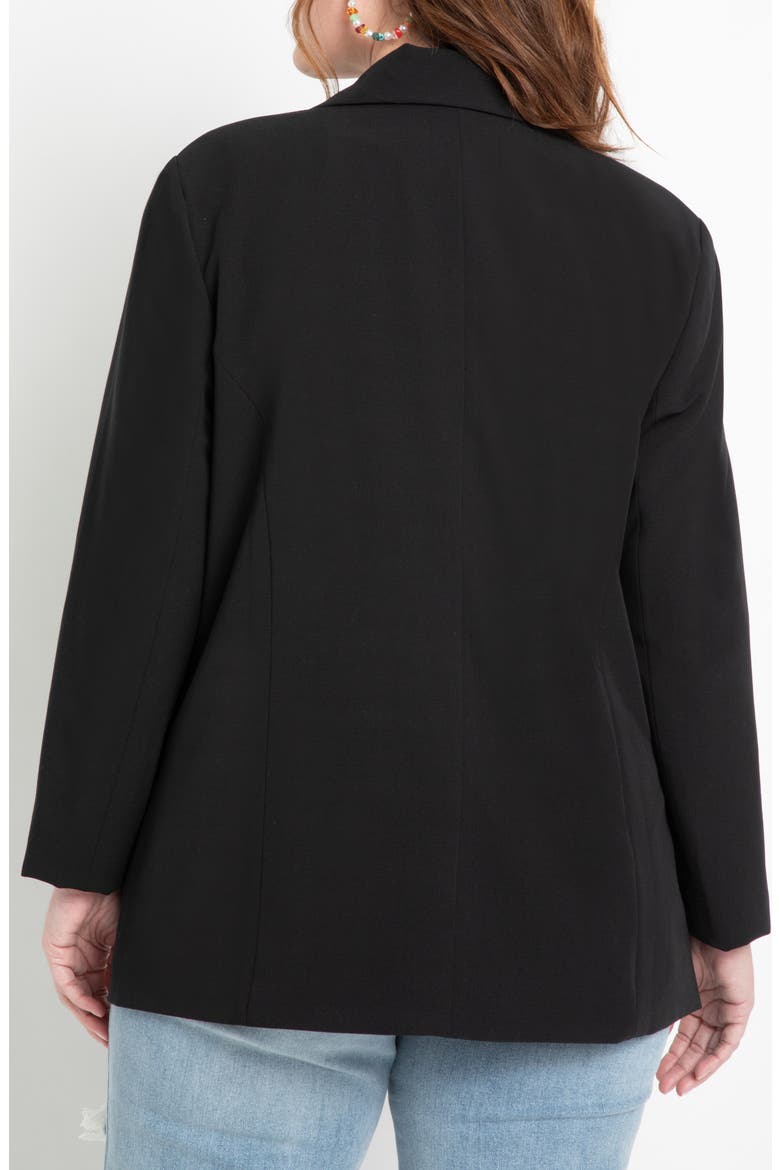 Long Relaxed Blazer, Alternate, color, TOTALLY BLACK