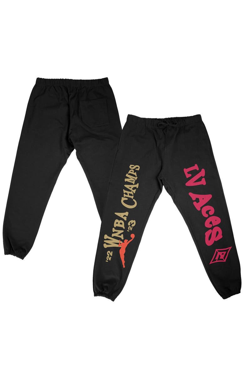 Playa Society Unisex Playa Society  Black Las Vegas Aces 2023 WNBA Finals Champions Sweatpants, Main, color, 