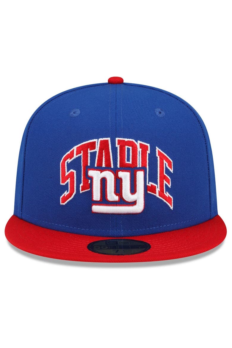 Men's New Era Royal/Red New York Giants NFL x Staple Collection 59FIFTY Fitted Hat, Alternate, color, Royal