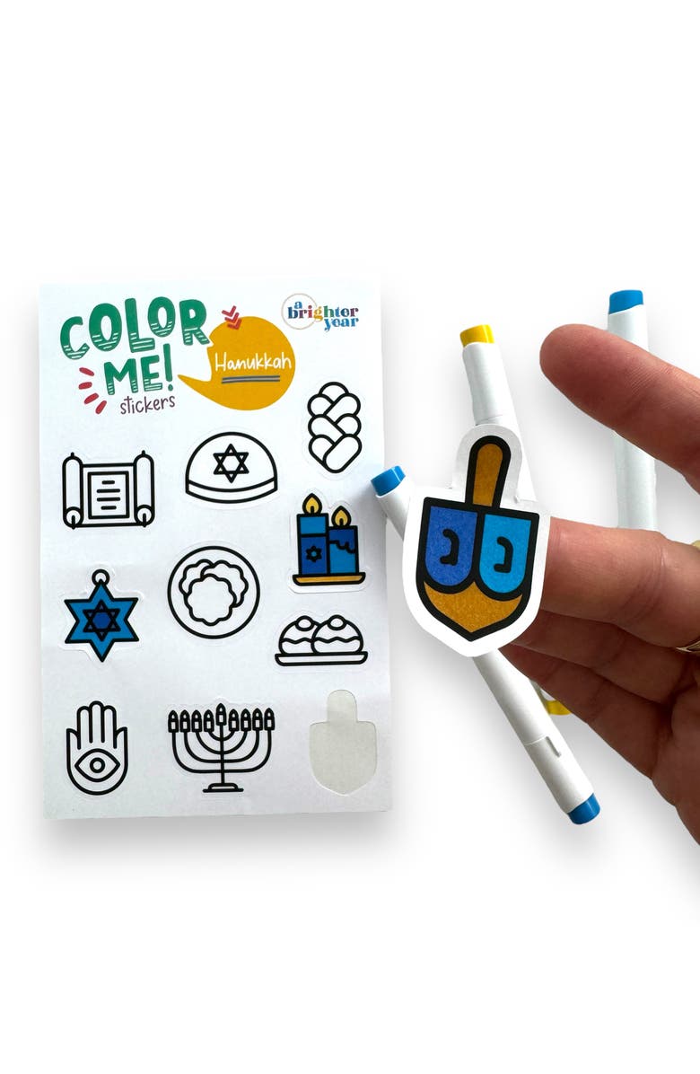 A Brighter Year Holiday Mini Adult Coloring Book Bundle, Alternate, color, Hanukkah
