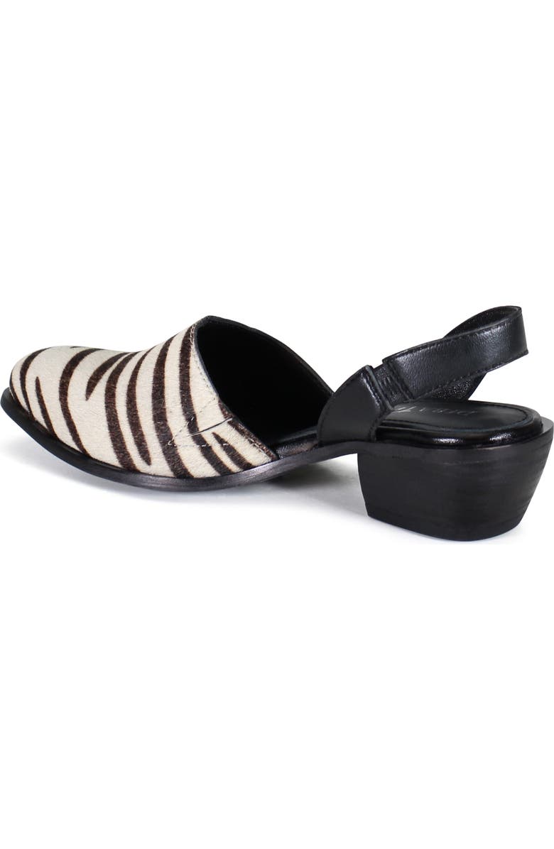 Diba True PRI ORITY Leather Sling Back Western Shoe, Alternate, color, Zebra/Black