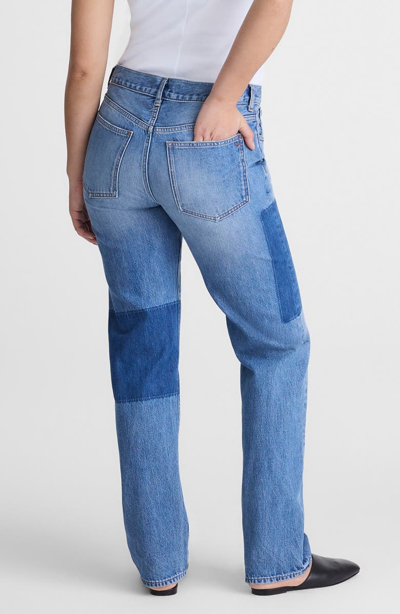 Madewell The Dean Easy Straight Airy Jeans, Alternate, color, Worn Wash