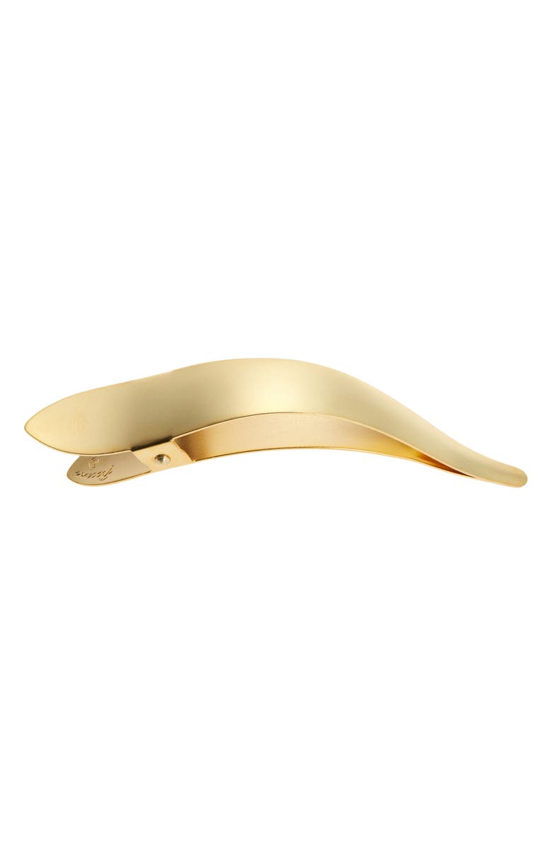 Ficcare Maximas Hair Clip, Alternate, color, Gold Matte