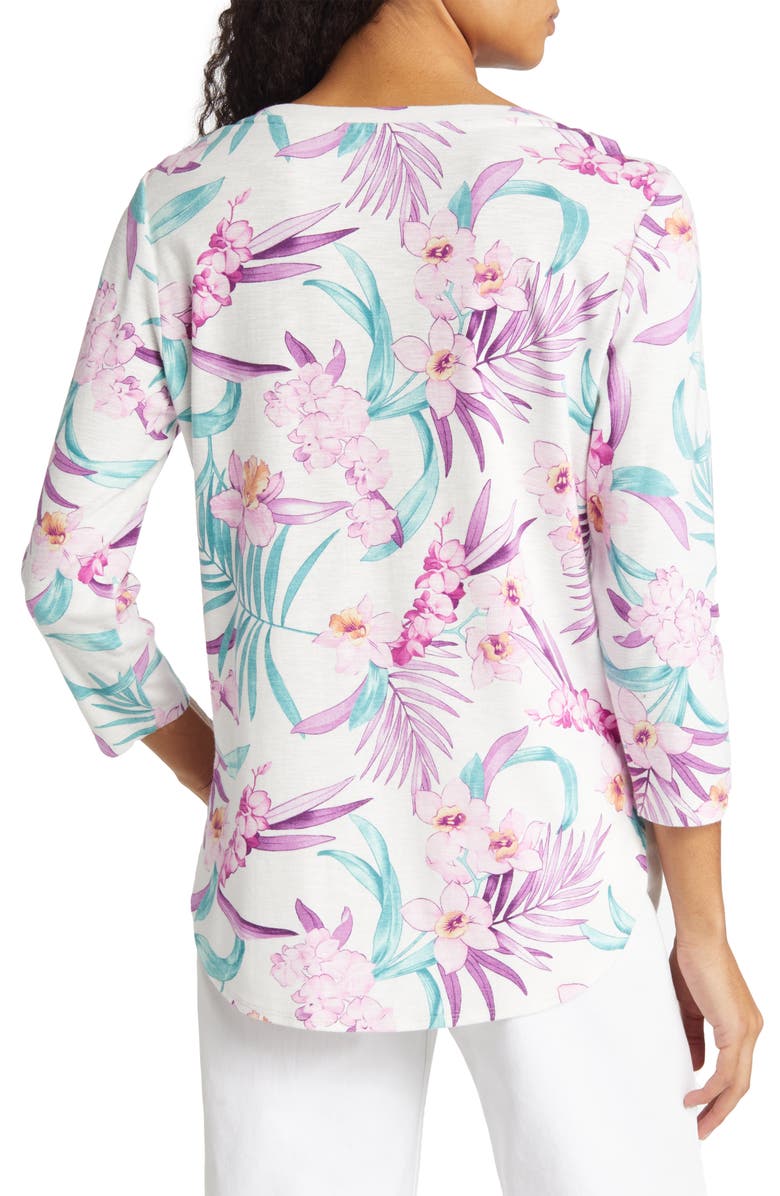 Tommy Bahama Ashby Isles Orchid Opulence Cotton Blouse, Alternate, color,