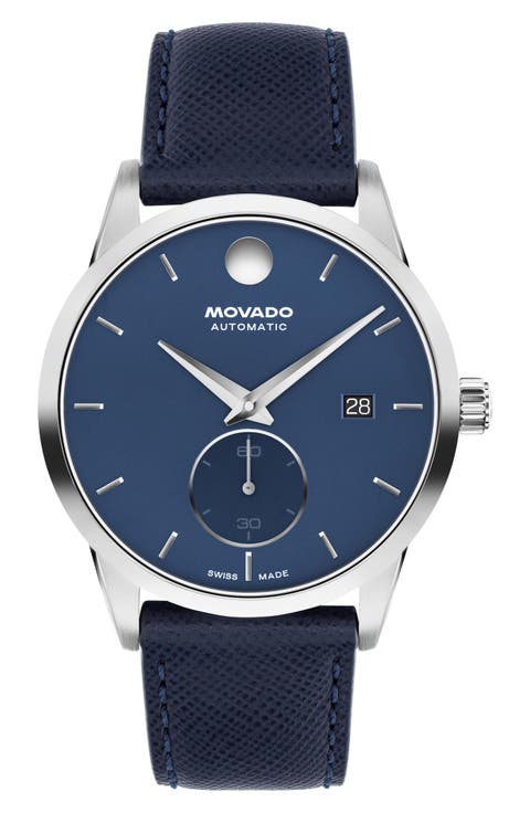 Museum Taga Automatic Leather Strap Watch