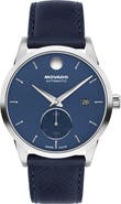 Movado Museum Taga Automatic Leather Strap Watch