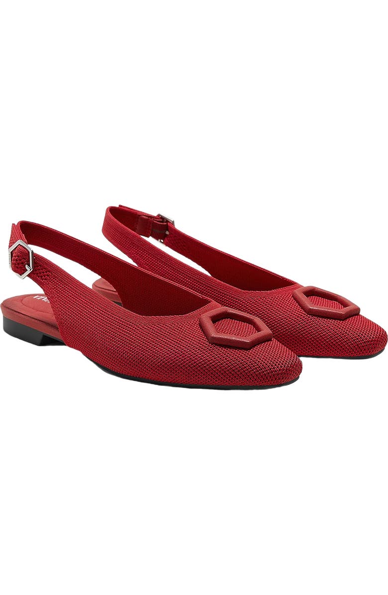 VIVAIA Mini Square-Toe Slingback Sandals, Main, color, Ruby Red