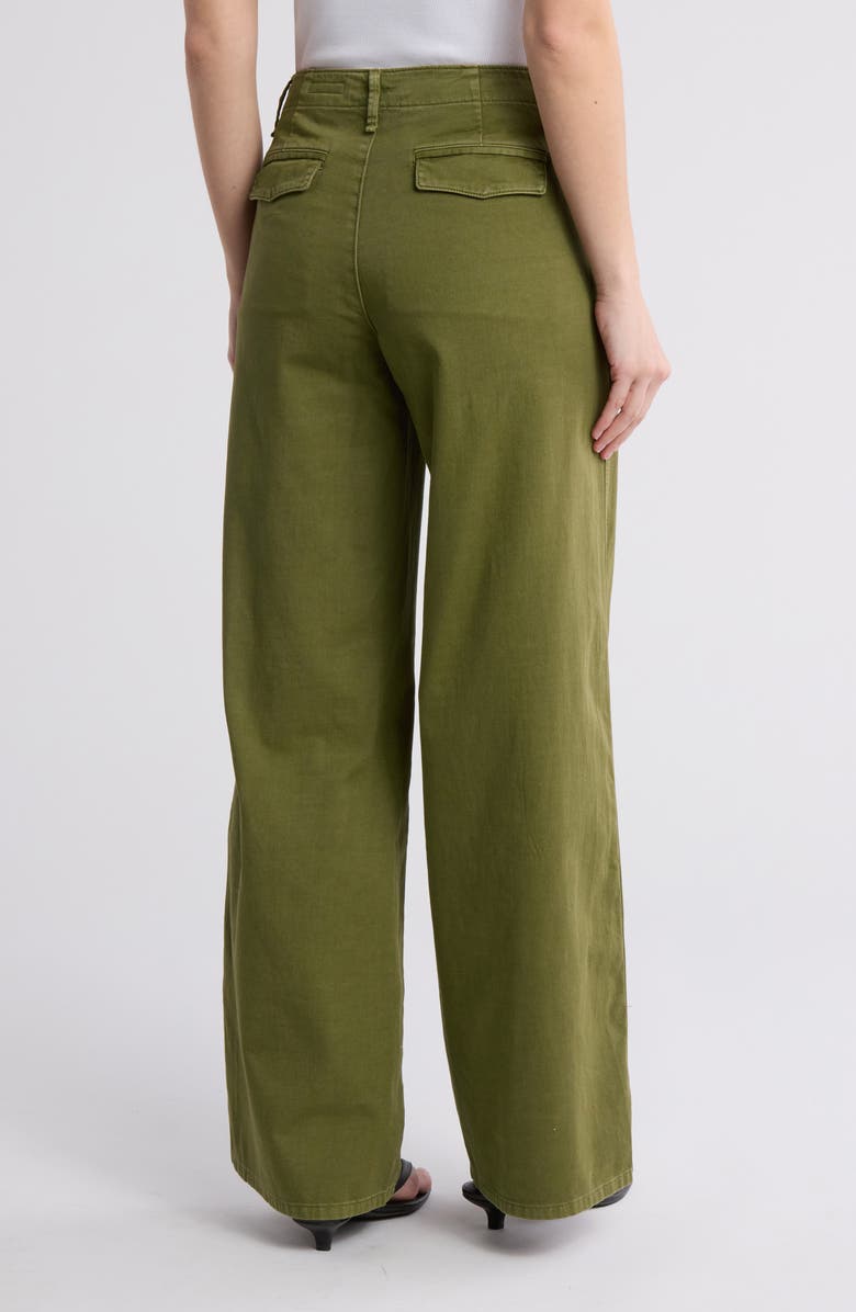rag & bone Sofie Wide Leg Chino Pants, Alternate, color, Green