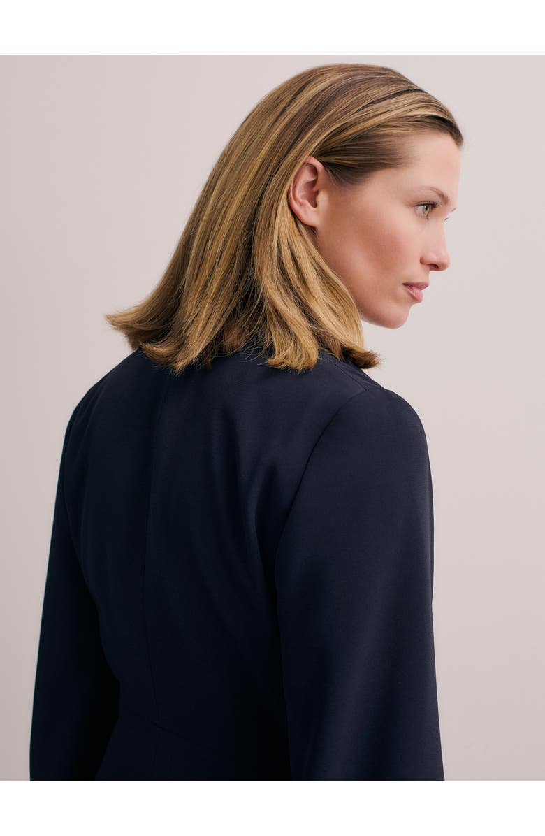 The Fold Ansdell Clever Crepe Blazer, Alternate, color, Navy
