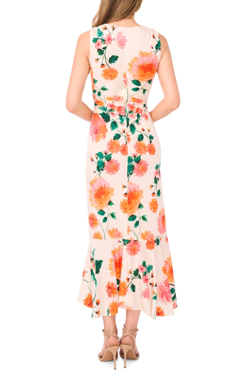 Ted Baker Elizabeth Ruched Sleeveless Maxi Dress, Alternate, color, Antique White